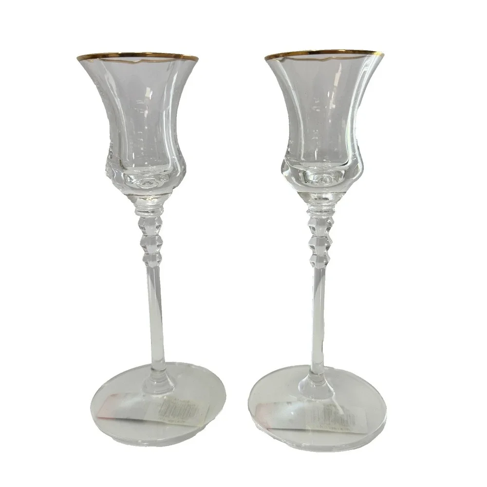 Mikasa - Sonata Gold - Candle Sticks. 7 1/4